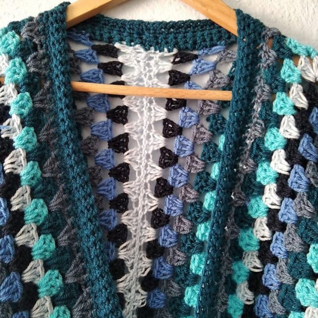 Cardigan hexagon Crochet pattern