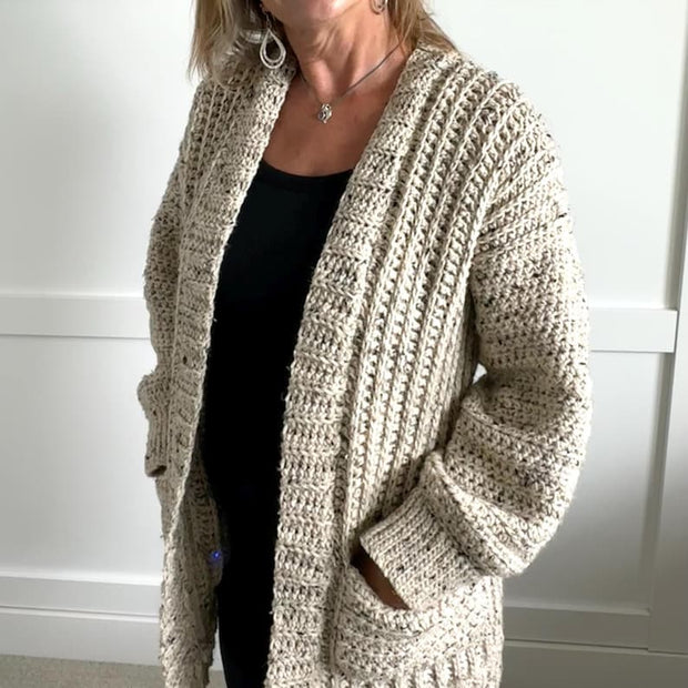 Crochet Cardigan Pattern Women - Video included.