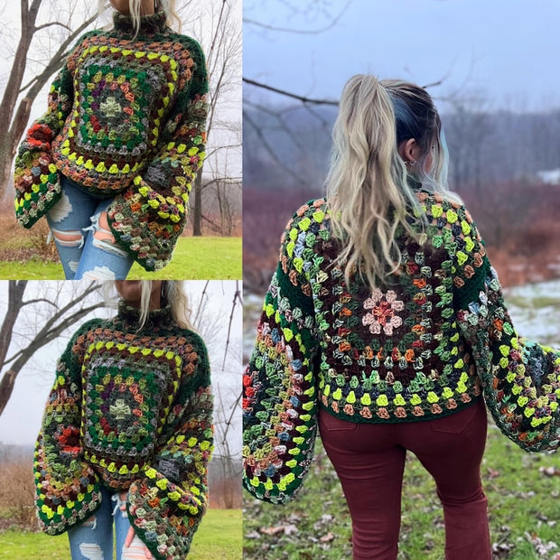 Crochet Granny Square Sweater Pattern
