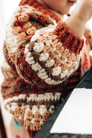 Kids Sizes, 2T to 12Y Cardigan kabiWeave pattern