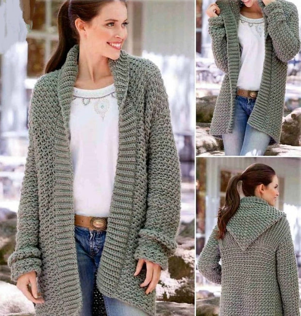 Crochet Hoodie Cardigan Pattern