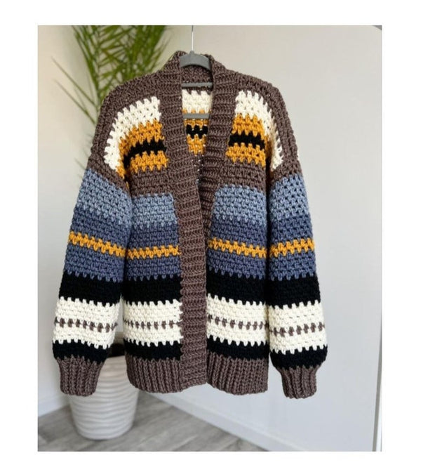 Chunky Crochet Cardigan Pattern