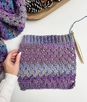 Chunky Granny Stitch Pocket Shawl CROCHET PATTERN & VIDEO/