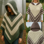 Cozy Hooded Triangle Shawl Crochet Pattern