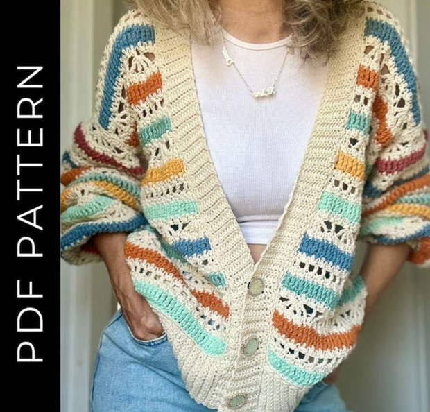 Lisia Cardigan Crochet Pattern
