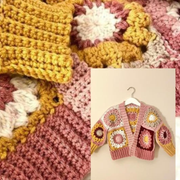 Includes ALL sizes - Collection of Lil' Cardigan Cleo's Flower Pattern