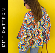 Cardigan Hilos crochet pattern