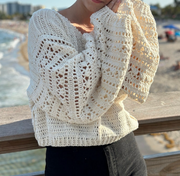 White Lace Sweater crochet pattern
