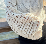 White Lace Sweater crochet pattern