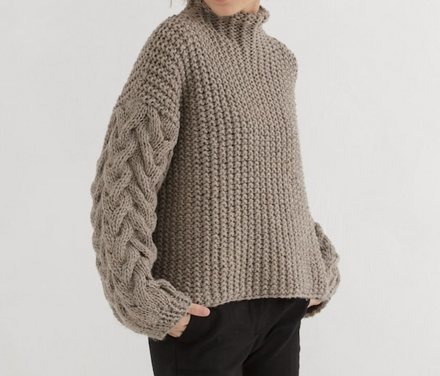 Knit Cable Sweater Pattern