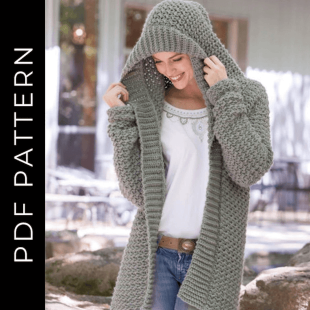 Crochet Hoodie Cardigan Pattern