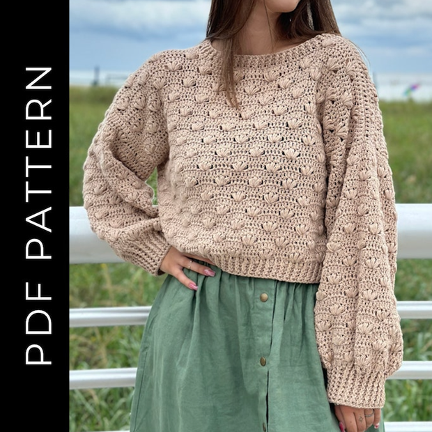 Whispering Puff Sweater Crochet Pattern
