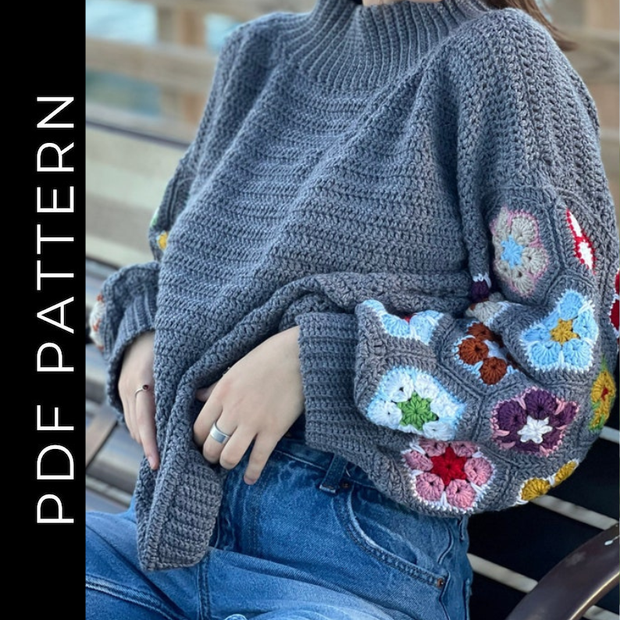 Blooming Dream Sweater Crochet Pattern