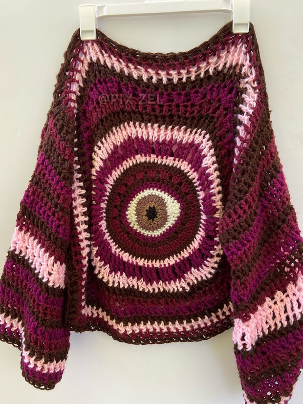 Eye Sweater crochet pattern