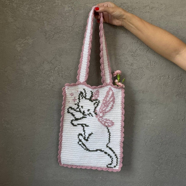 Cat Crochet Bag Pattern Tote crochet pattern