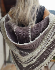 Cozy Hooded Triangle Shawl Crochet Pattern