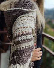 Cozy Hooded Triangle Shawl Crochet Pattern